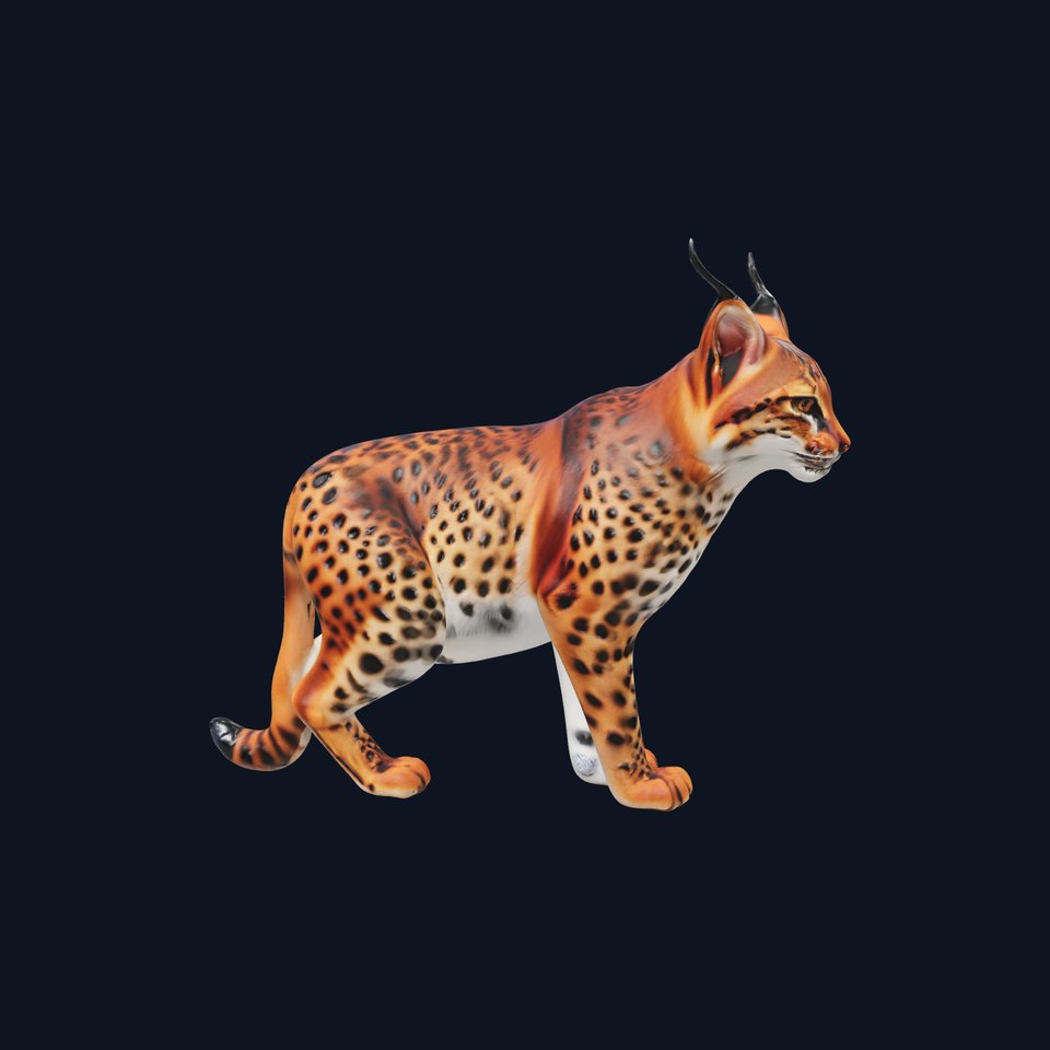 Realistic Lynx Model Pack with Detailed Fur